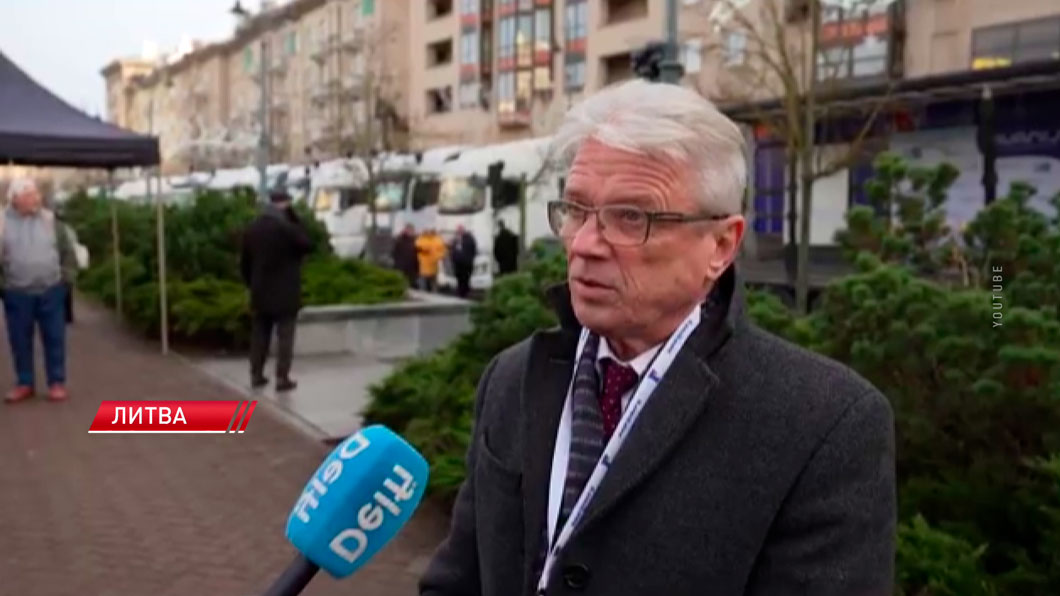 Литовские перевозчики вышли на протесты из-за ситуации с застрявшими в Беларуси грузовиками-4