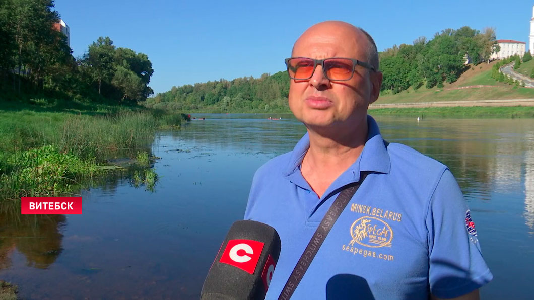 В Витебске на дне реки Западная Двина впервые проходят подводные археологические раскопки -4