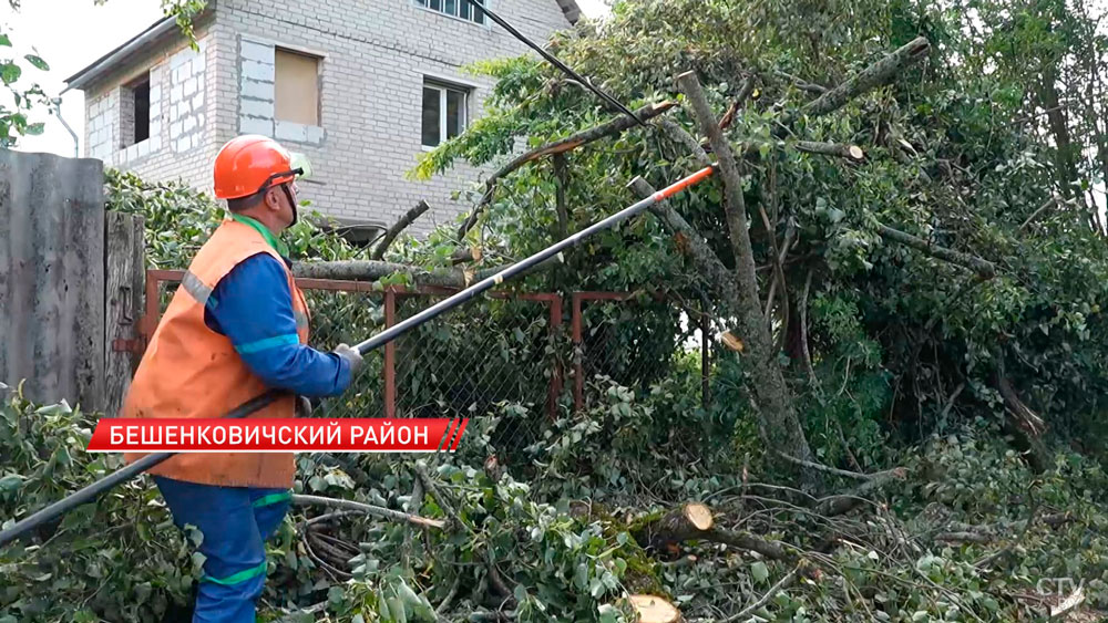 Срывало кровлю и крушило машины – в Беларуси ликвидируют последствия непогоды-7