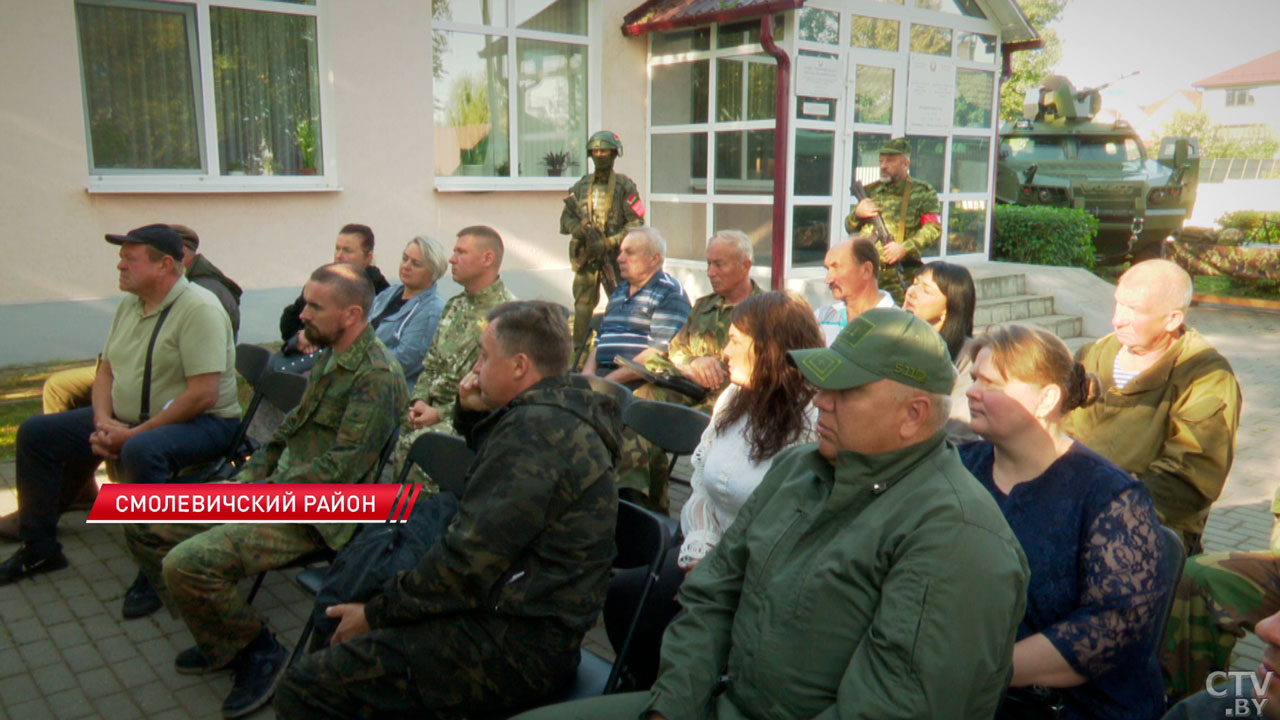 В Смолевичском районе состоялись комплексные учения с народным ополчением-2