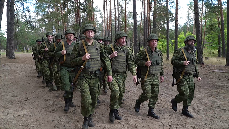 Плановые учебные сборы территориальных войск ВС продолжаются в Гомельской области