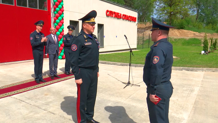 В гродненском микрорайоне Грандичи открыли новое пожарное депо