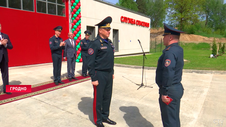 В гродненском микрорайоне Грандичи открыли новое пожарное депо-1