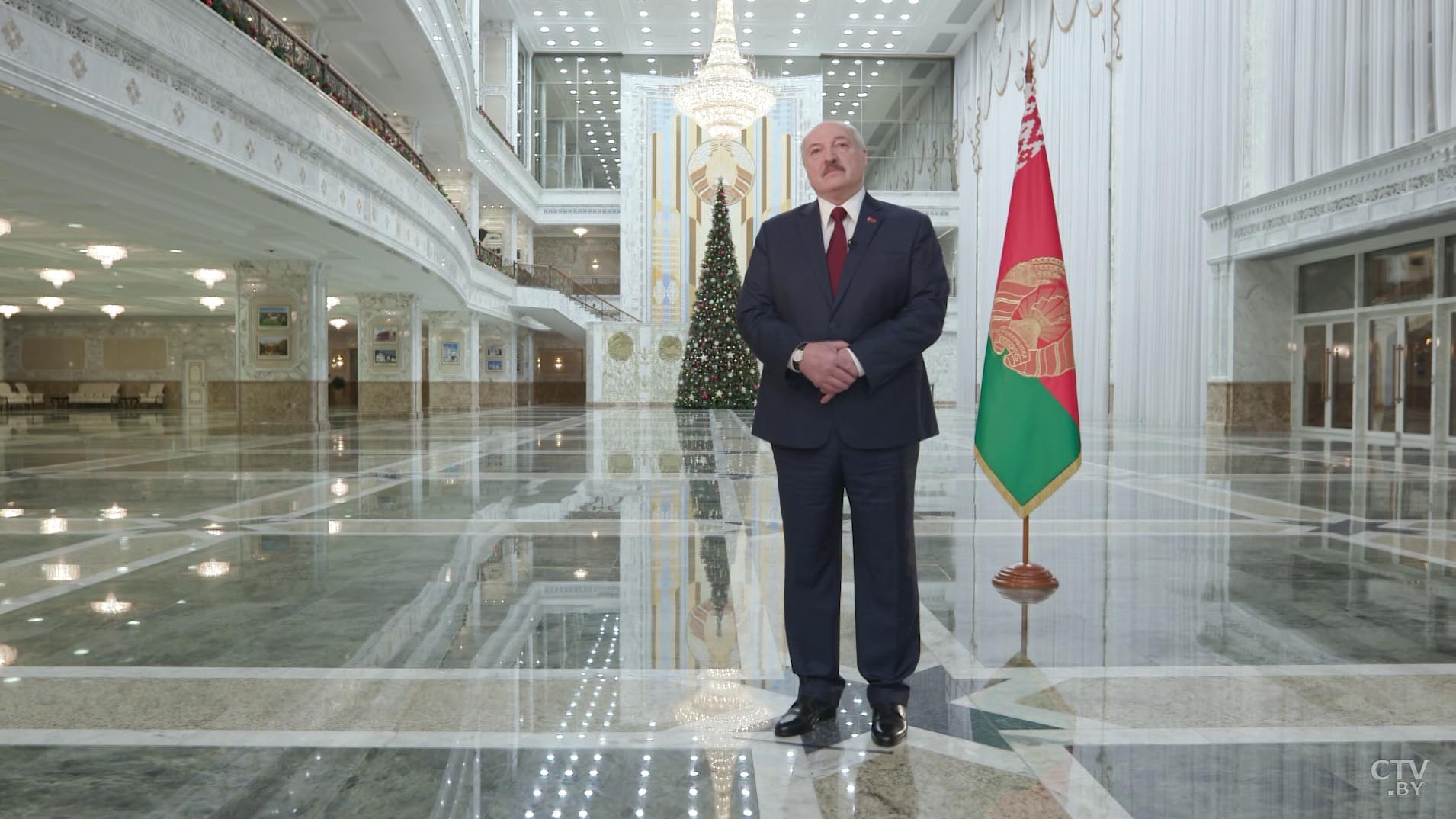 Новогоднее обращение Александра Лукашенко стало абсолютным лидером по телесмотрению в Беларуси-4