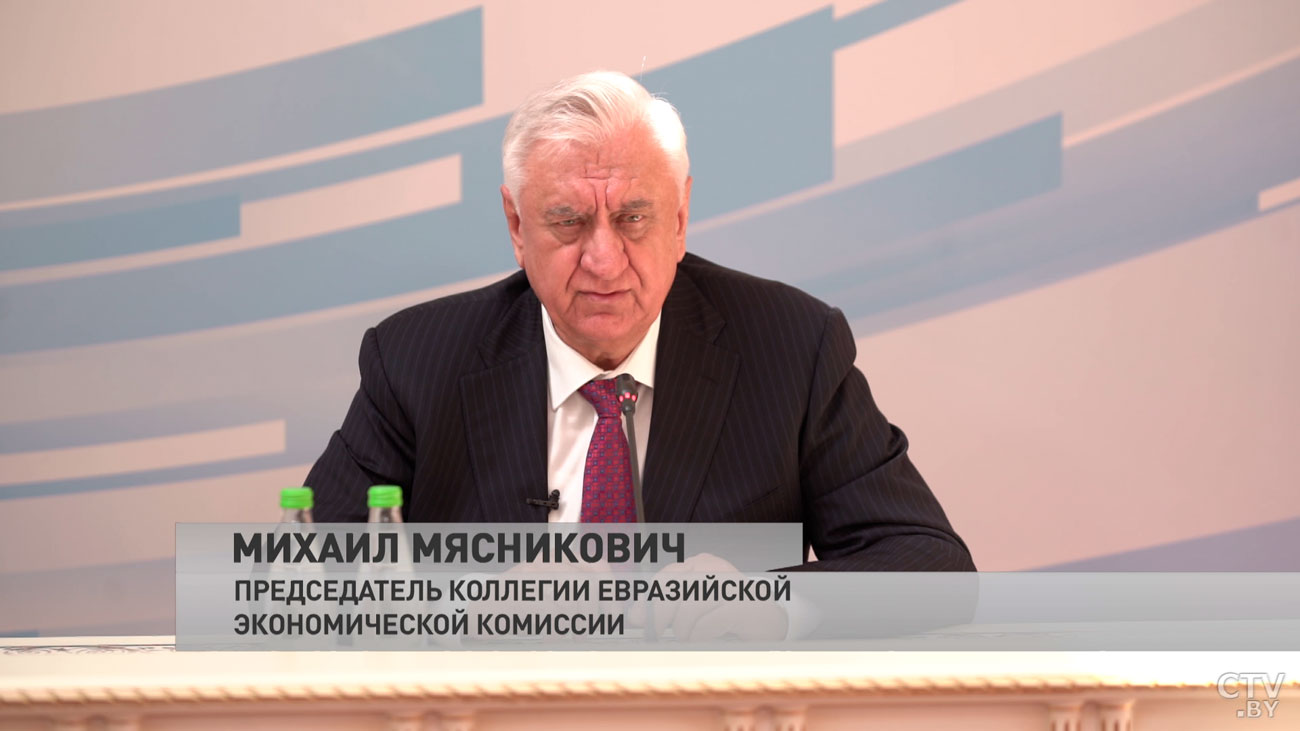 Михаил Мясникович опроверг слухи о дефиците продовольствия на пространстве ЕАЭС-1