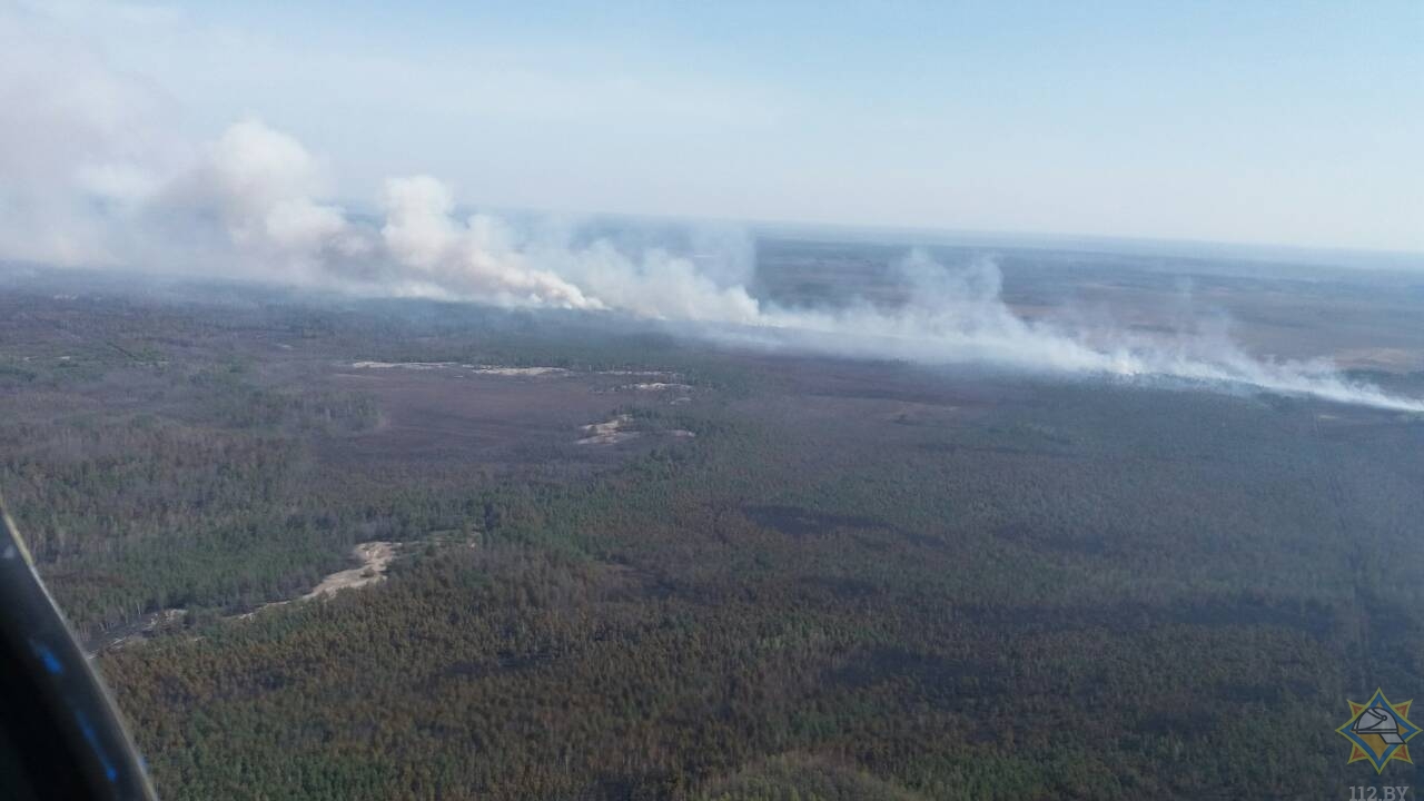 Ликвидирован крупный пожар на Ольманских болотах-1