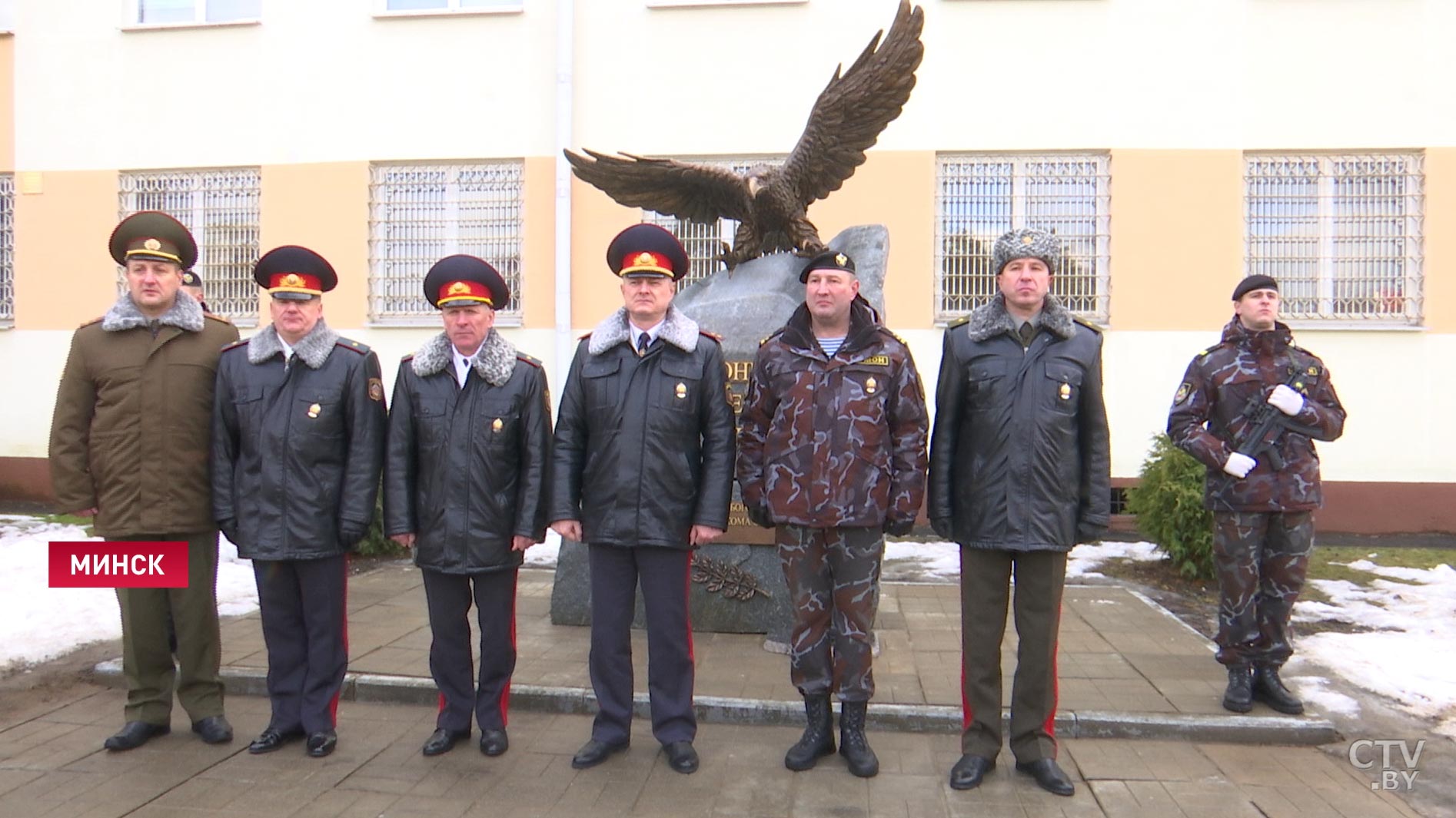 Памятный знак отрядам милиции особого назначения открыли в Минске-1