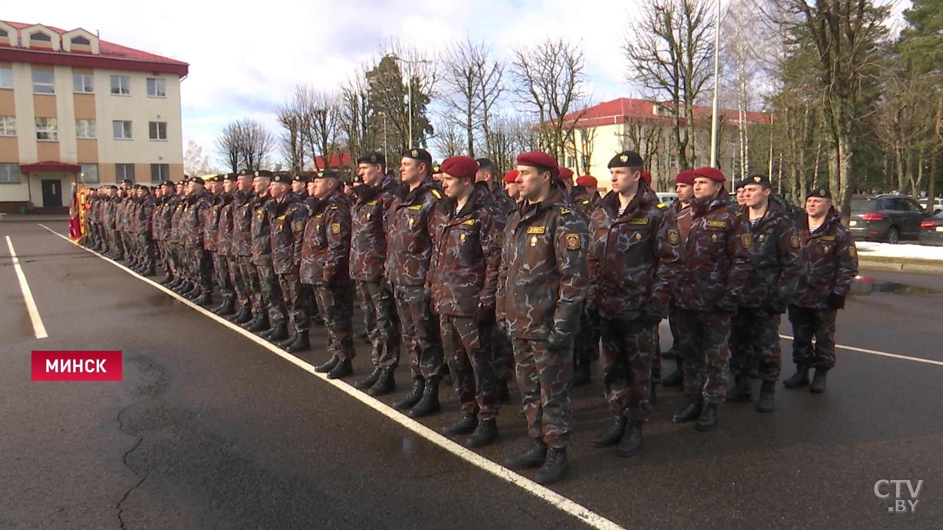 Памятный знак отрядам милиции особого назначения открыли в Минске-7