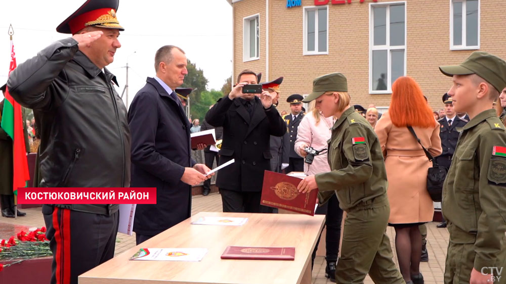 Кубраков на открытии военно-патриотического клуба «Зубр» в Костюковичах: мы готовы поддержать ребят в этом движении-1