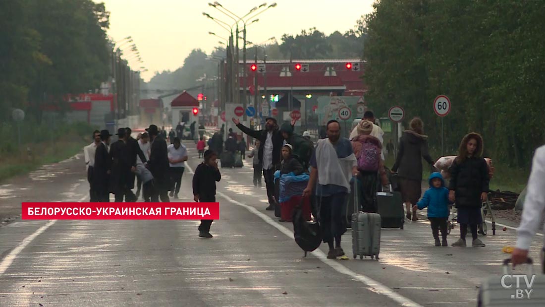 Хасиды начали массово покидать палаточный лагерь на белорусско-украинской границе-4