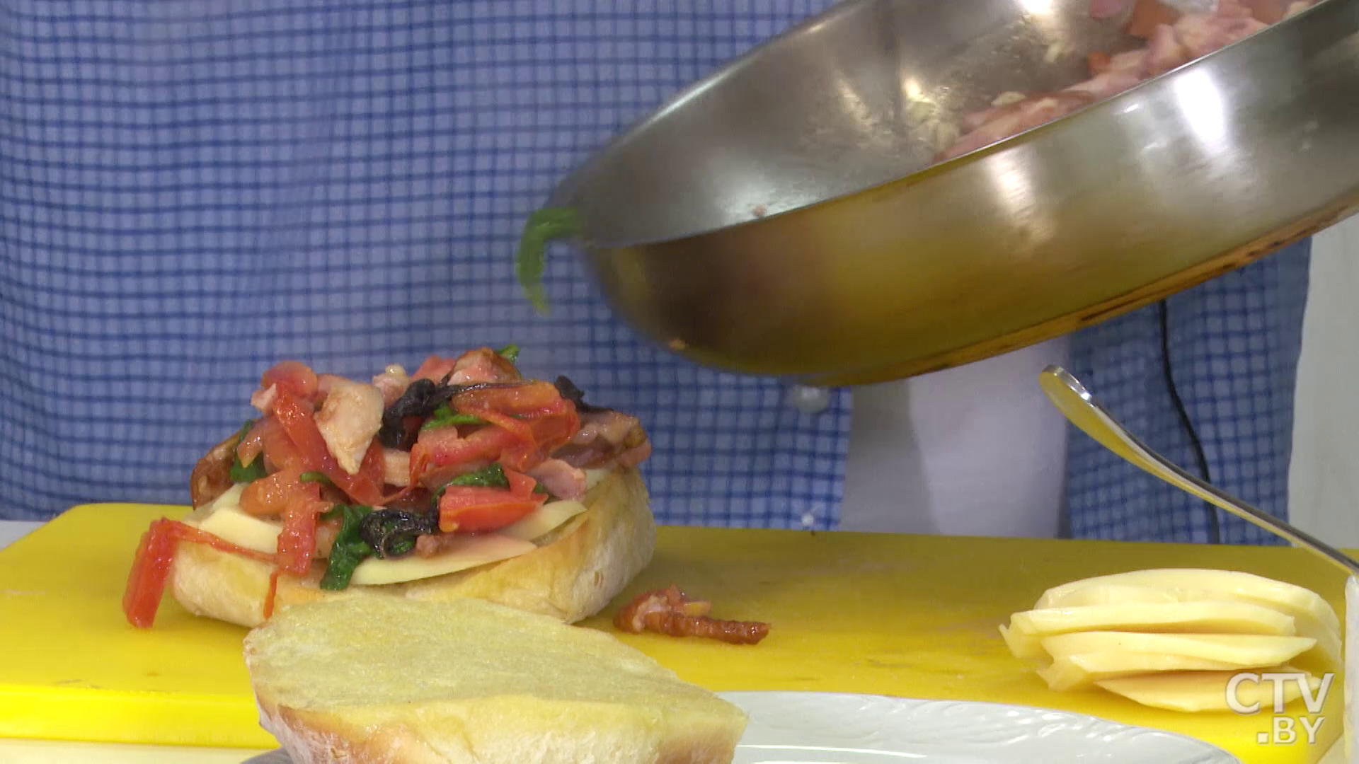 Панини с копчёным цыплёнком. Готовим вкусный итальянский завтрак -16