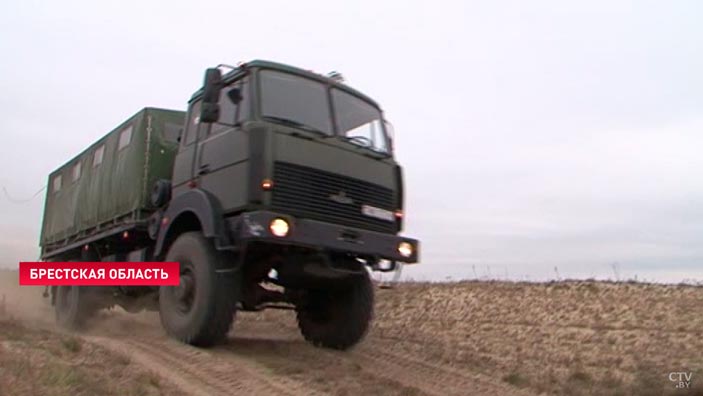 Белорусские военные проходят плановые учения на полигоне Брестский-1