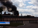 Крупный пожар на заводе «Полимир» в Новополоцке:  тушат 200 человек