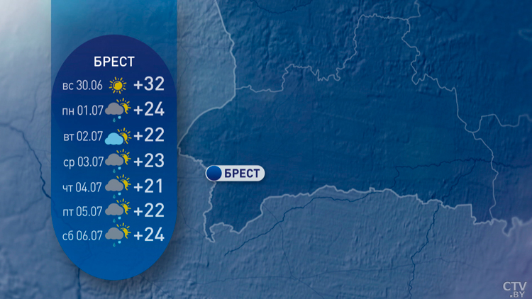 Погодных контрастов не ожидается. Невыносимая жара спадёт – погода в Беларуси на начало июля-4