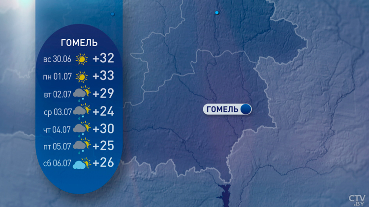 Погодных контрастов не ожидается. Невыносимая жара спадёт – погода в Беларуси на начало июля-10