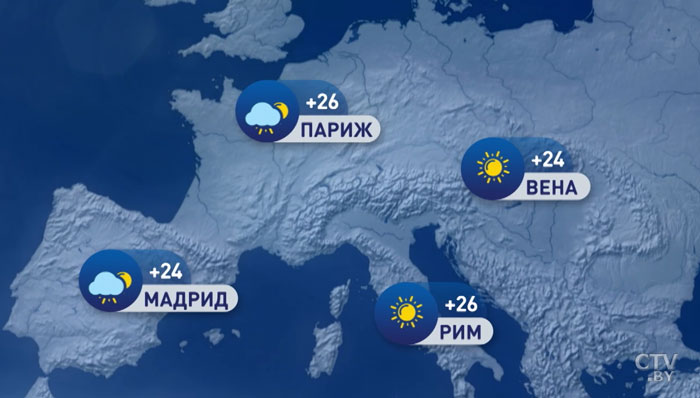 В Москве +13, в Киеве +23. Погода в Европе на неделю с 16 по 22 сентября-1