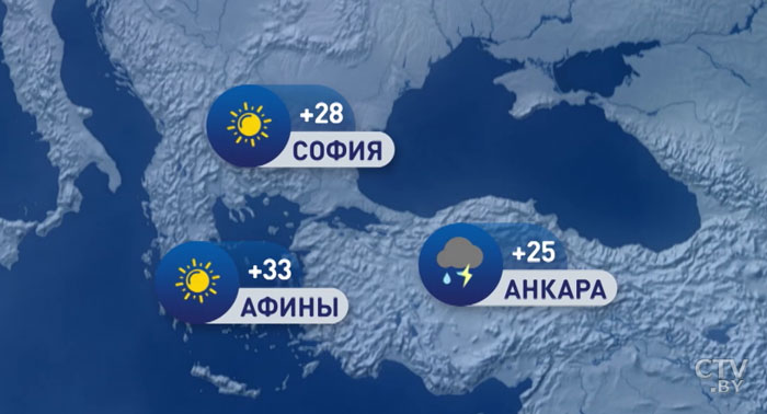 В Москве +22, в Киеве +25. Погода в Европе на неделю с 17 по 23 июня-4