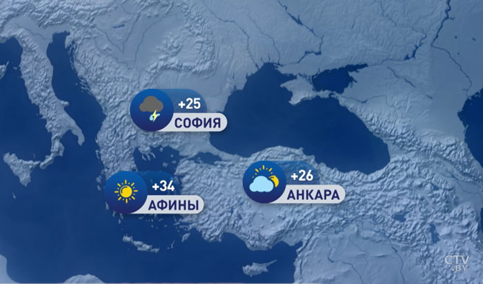 В Москве +23, в Киеве +29. Погода в Европе на неделю с 24 по 30 июня-4