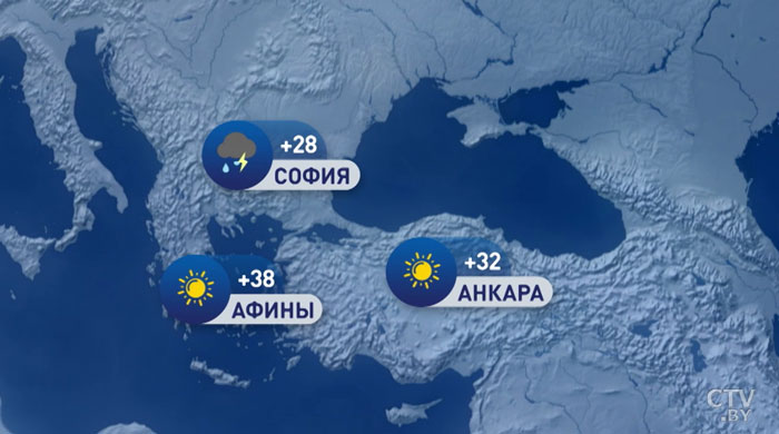 В Москве +18, в Киеве +23. Погода в Европе на неделю с 8 по 14 июля-4