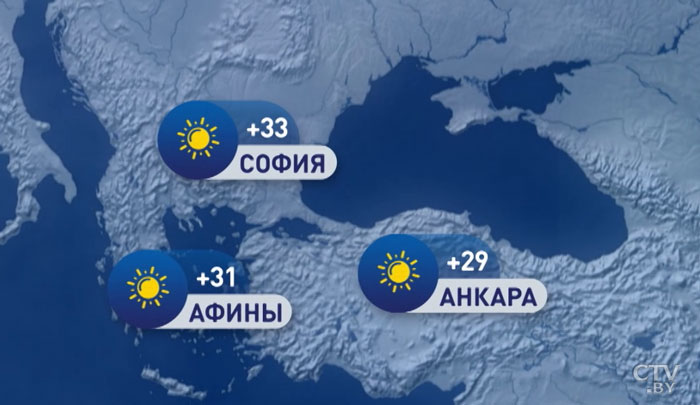 В Москве +18, в Киеве +28. Погода в Европе на неделю с 12 по 18 августа-4