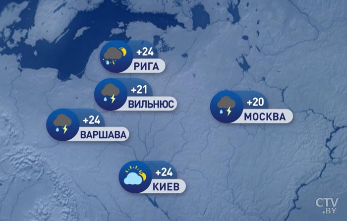 В Москве +20, в Киеве +24. Погода в Европе на неделю с 20 по 26 июля-7