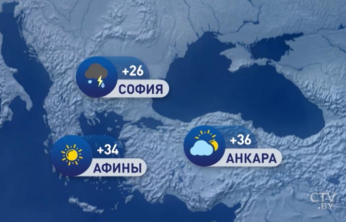 В Москве +24, в Киеве +31. Погода в Европе на неделю с 27 июля по 2 августа -4