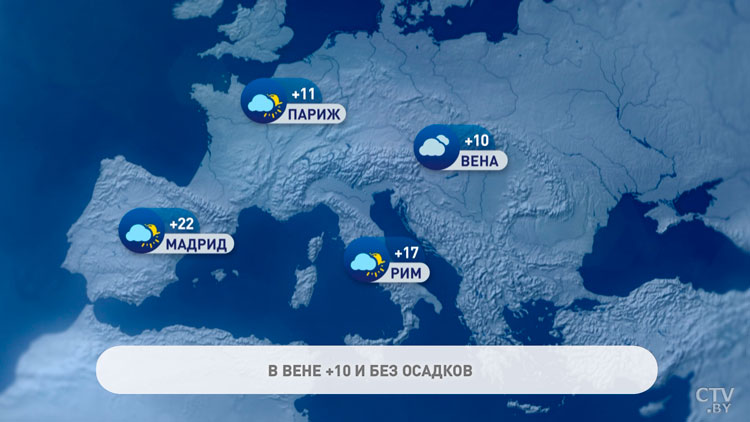 В Мадриде до +22°С, в Москве до +7°С – какую погоду ждать в Европе?-1