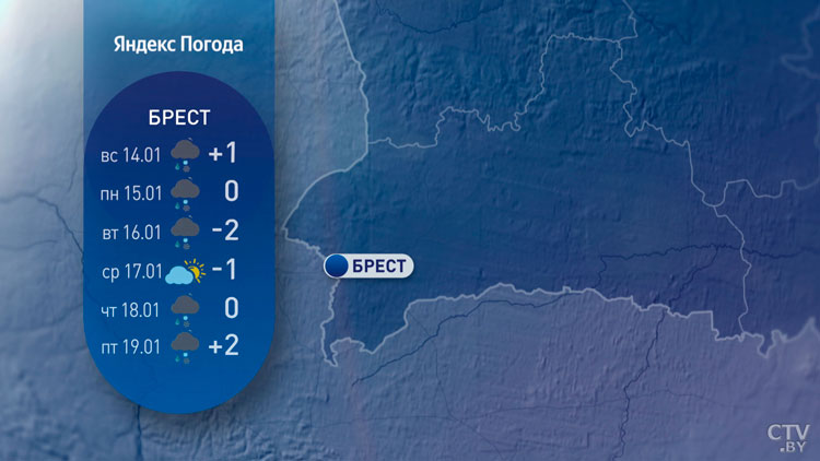 В середине января белорусов ждёт резкое потепление. Подробный прогноз по областным центрам-4