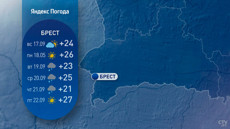 До +23 и дождливо. Синоптики рассказали о погоде в Беларуси в середине сентября-4