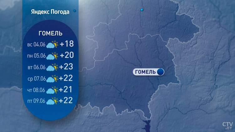 До +25°C и малооблачно. Синоптики рассказали о погоде в Беларуси на неделю-9