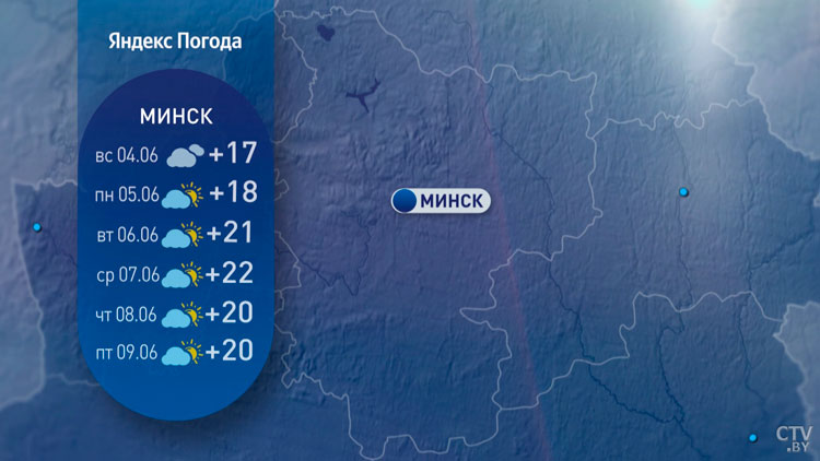 До +25°C и малооблачно. Синоптики рассказали о погоде в Беларуси на неделю-11