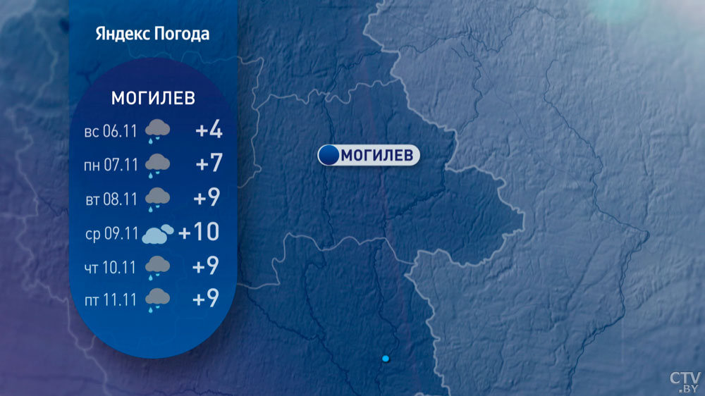 От -3 до +12°C, будет дождливо. Прогноз погоды в Беларуси на вторую неделю ноября-10