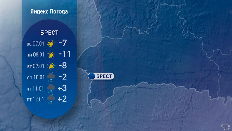 Вторая неделя января начнётся с морозов – в Беларуси до -20°С-4