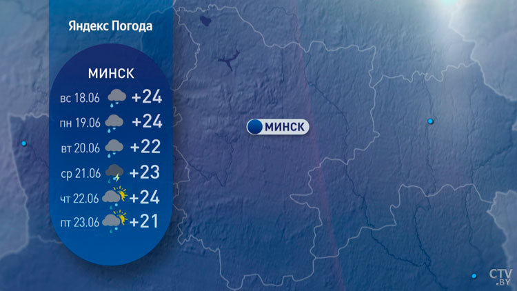 До +29°C, прогремят грозы. Синоптики рассказали о погоде в Беларуси на неделю-11