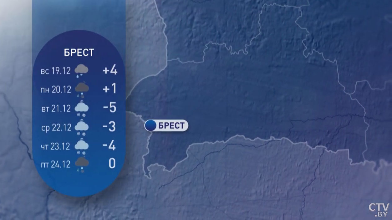 В Беларуси похолодает до -20°C, установится снежный покров. Подробный прогноз погоды на неделю-9