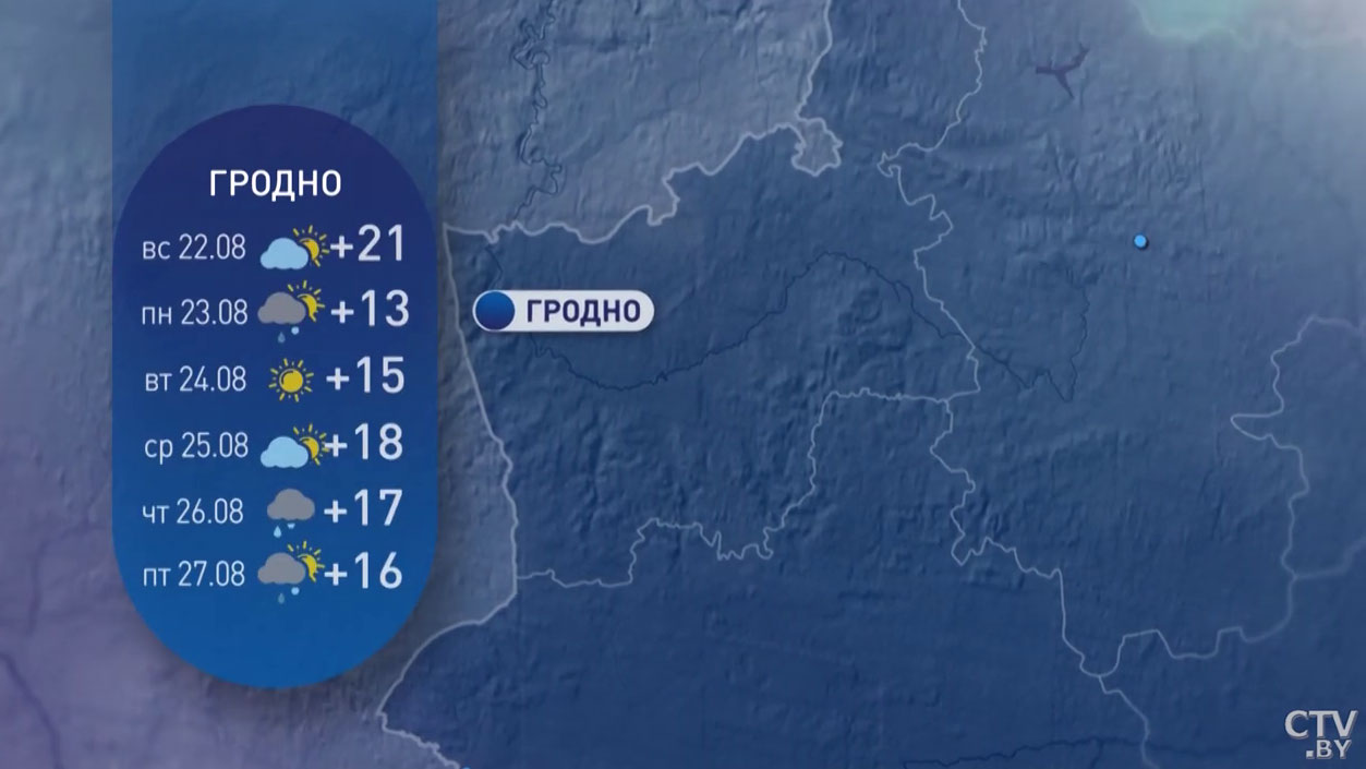 Ночью похолодает до +5°C. Прогноз погоды в Беларуси на конец августа-8