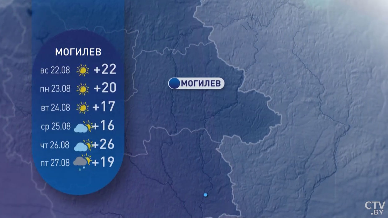 Ночью похолодает до +5°C. Прогноз погоды в Беларуси на конец августа-12