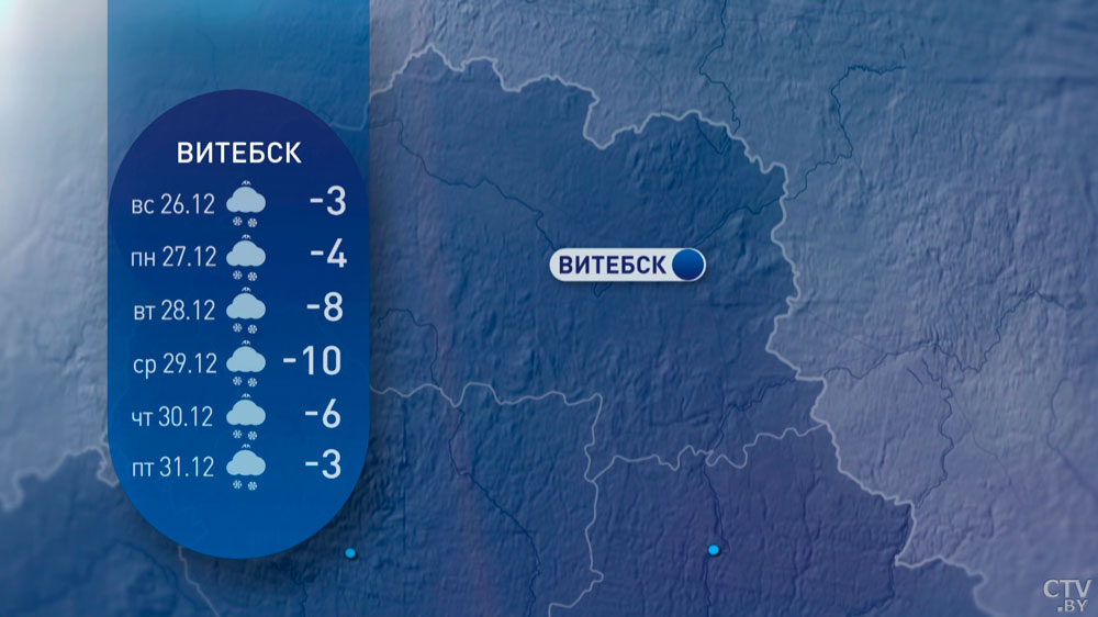 -21°C, метель и сильный порывистый ветер. Удивит ли погода белорусов накануне Нового года?-8