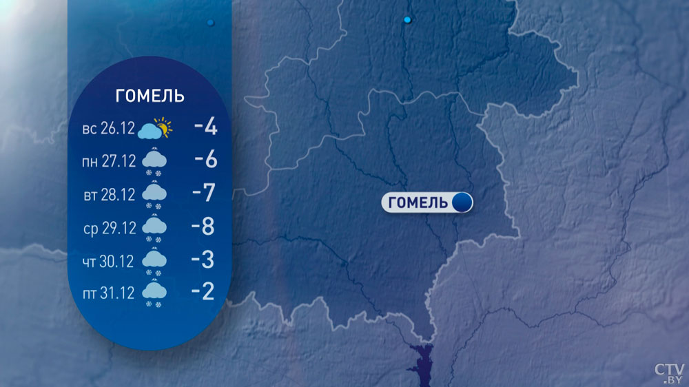 -21°C, метель и сильный порывистый ветер. Удивит ли погода белорусов накануне Нового года?-12