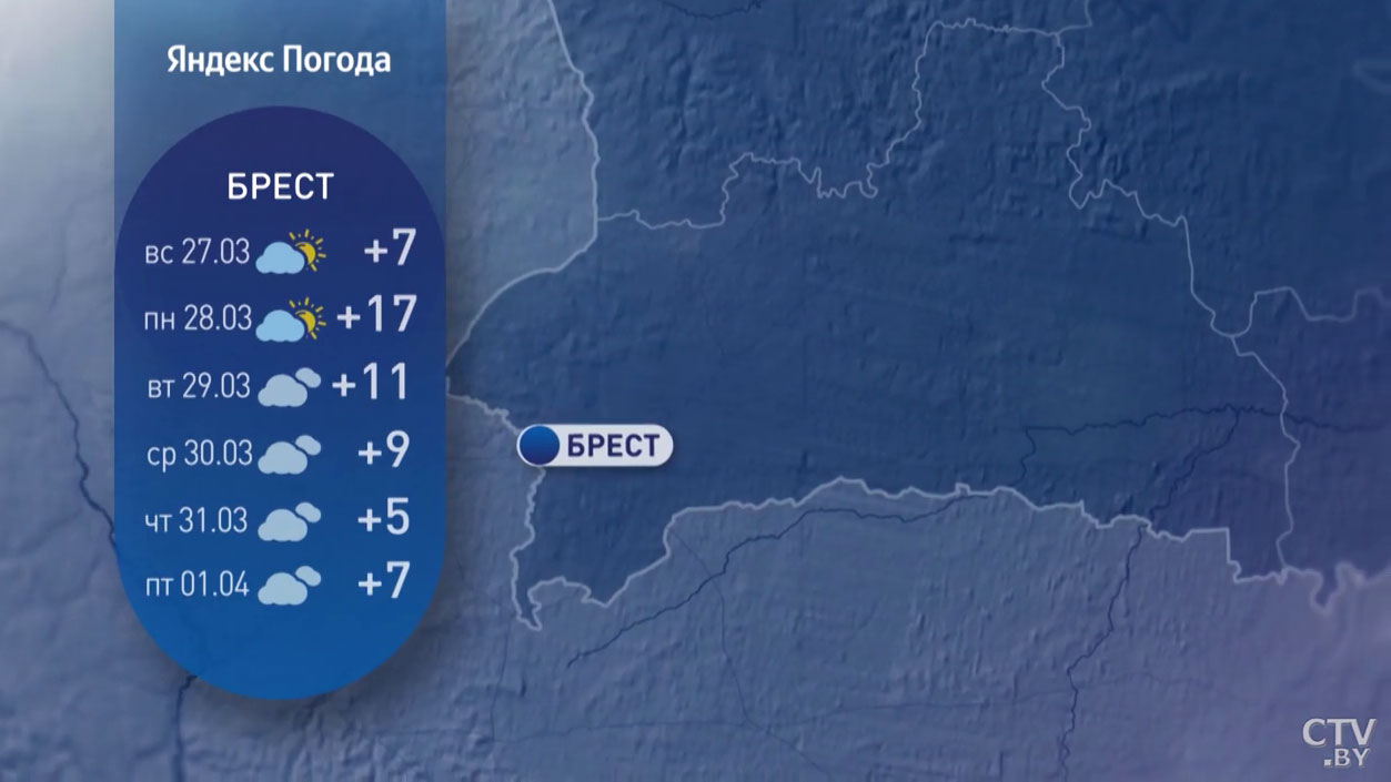 От -7 до +17°С. Чем удивит погода белорусов в конце марта – начале апреля?-6