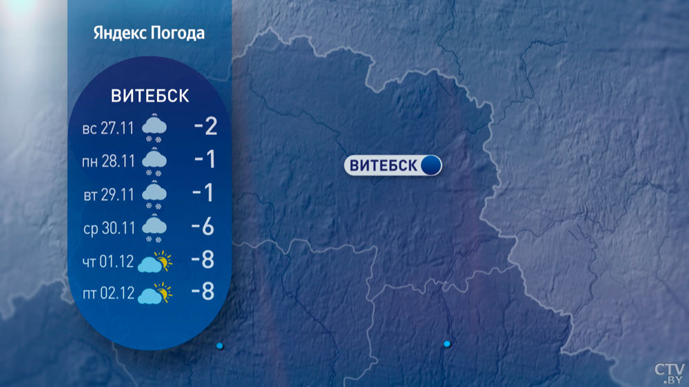 До -10°C и много снега обещают белорусские синоптики. Подробный прогноз по областям-8