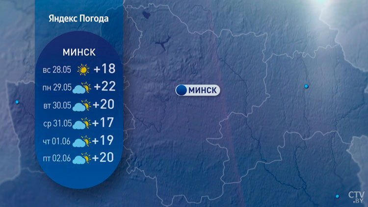 Станет немного прохладнее. Какая погода ждёт белорусов в первую неделю лета?-11
