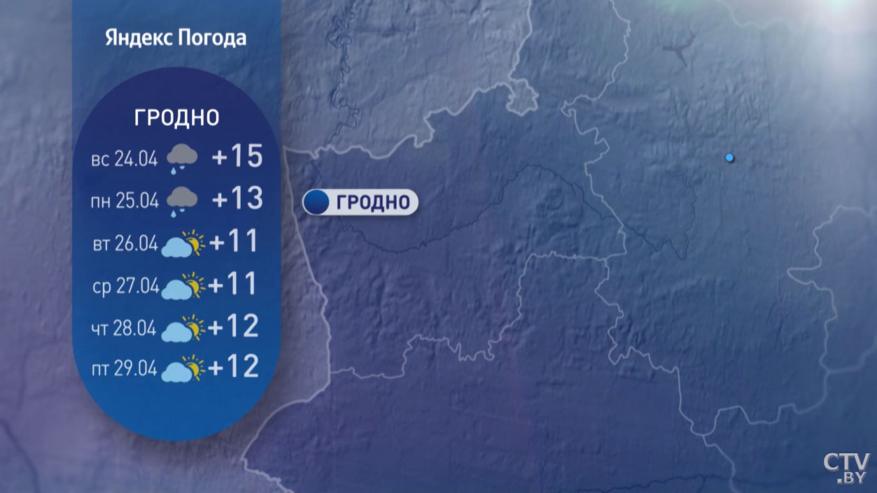 До +20°С, дождей будет меньше. Погода в Беларуси на последнюю неделю апреля-8