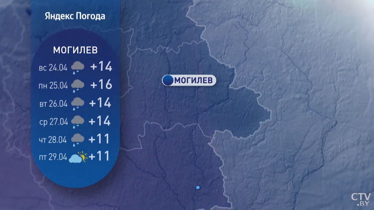 До +20°С, дождей будет меньше. Погода в Беларуси на последнюю неделю апреля-12