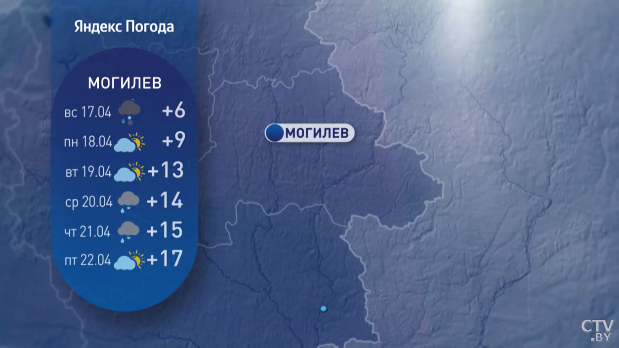 Ожидается от +1 до +15°С, пасмурно и дожди. Погода в Беларуси на неделю с 18 по 24 апреля-15