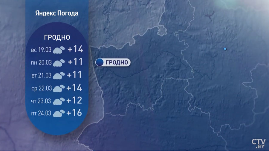 До +17°С и без дождей. Прогноз синоптиков по областям Беларуси на неделю с 20 по 26 марта-3