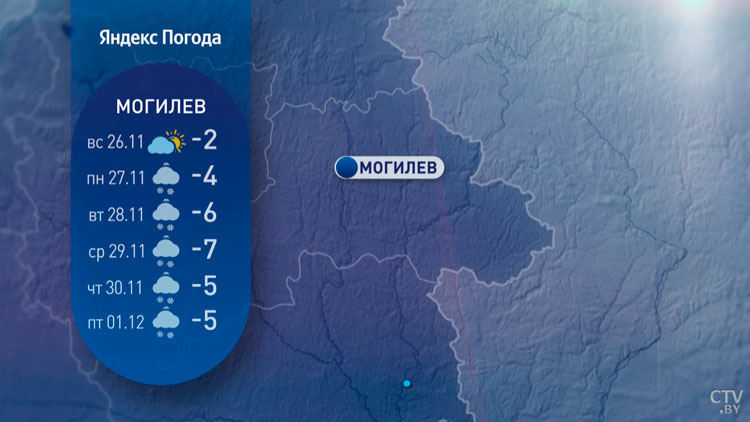 До -13°C ожидается в Беларуси к началу зимы. Прогноз погоды на неделю-10