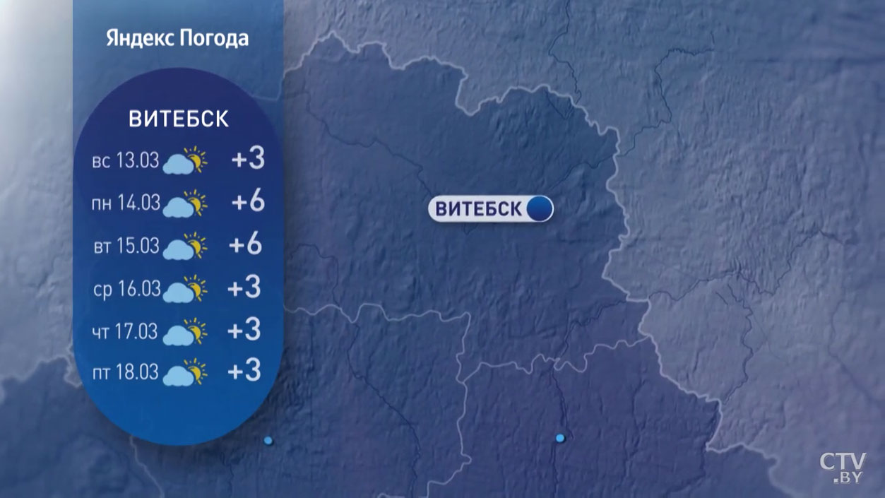 Потеплеет до +11°С. Прогноз синоптиков по областям Беларуси на неделю с 14 по 20 марта-10