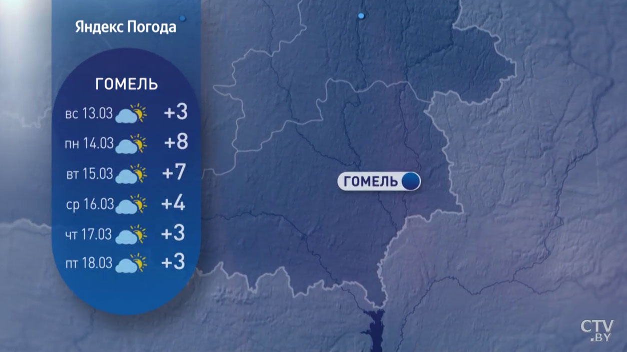 Потеплеет до +11°С. Прогноз синоптиков по областям Беларуси на неделю с 14 по 20 марта-14