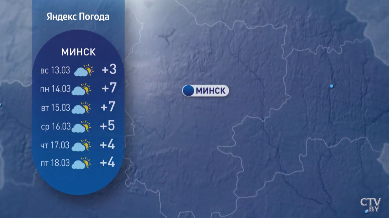 Потеплеет до +11°С. Прогноз синоптиков по областям Беларуси на неделю с 14 по 20 марта-4